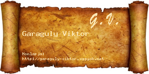 Garaguly Viktor névjegykártya
